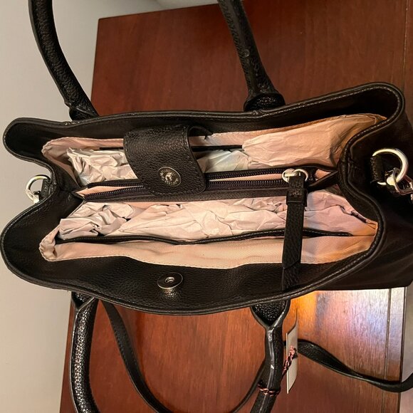 Dana Buchman Black Shoulder Purse NWT - Picture 5 of 9